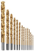 Bosch 14-Piece Titanium Nitride Coated Metal Drill Bit Set TI14