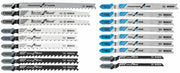 Bosch 18-Piece T-Shank Jig Saw Blade Set for Wood and Metal Cutting T18C