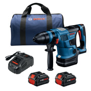 Bosch 18V 1-1-4 SDS-plus Rotary Hammer with 2 80 Ah CORE Performance Batteries GBH18V-34CQB24