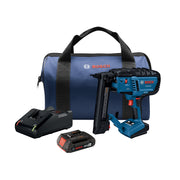 Bosch 18V Brushless 18-Gauge Narrow Crown Stapler Kit w- 1 2 Ah Standard Power Battery GTH18V-18MB12