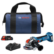 Bosch 18V Brushless 4-1-2 in X-LOCK Grinder with 40 Ah CORE Compact Battery GWX18V-8B15