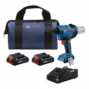 Bosch 18V Brushless Rivet Gun with 2 CORE18V 40 Ah Advanced Power Battery GRG18V-3600CB24