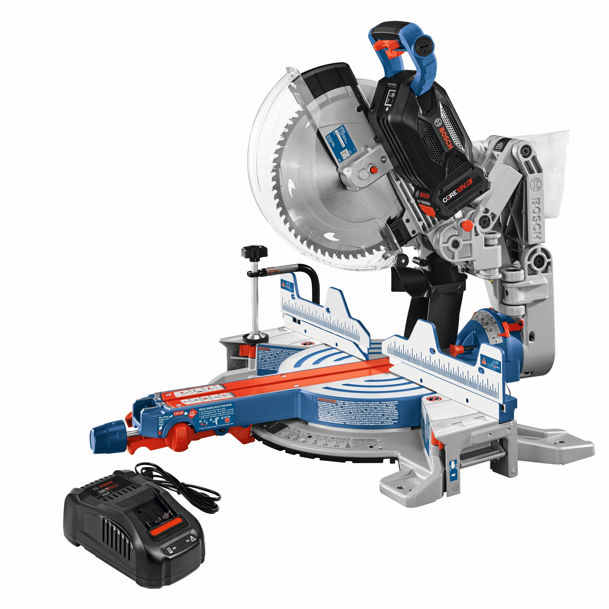 Bosch 18V Profactor 12" Dual-Bevel Glide Miter Saw Kit GCM18V-12GDCN14