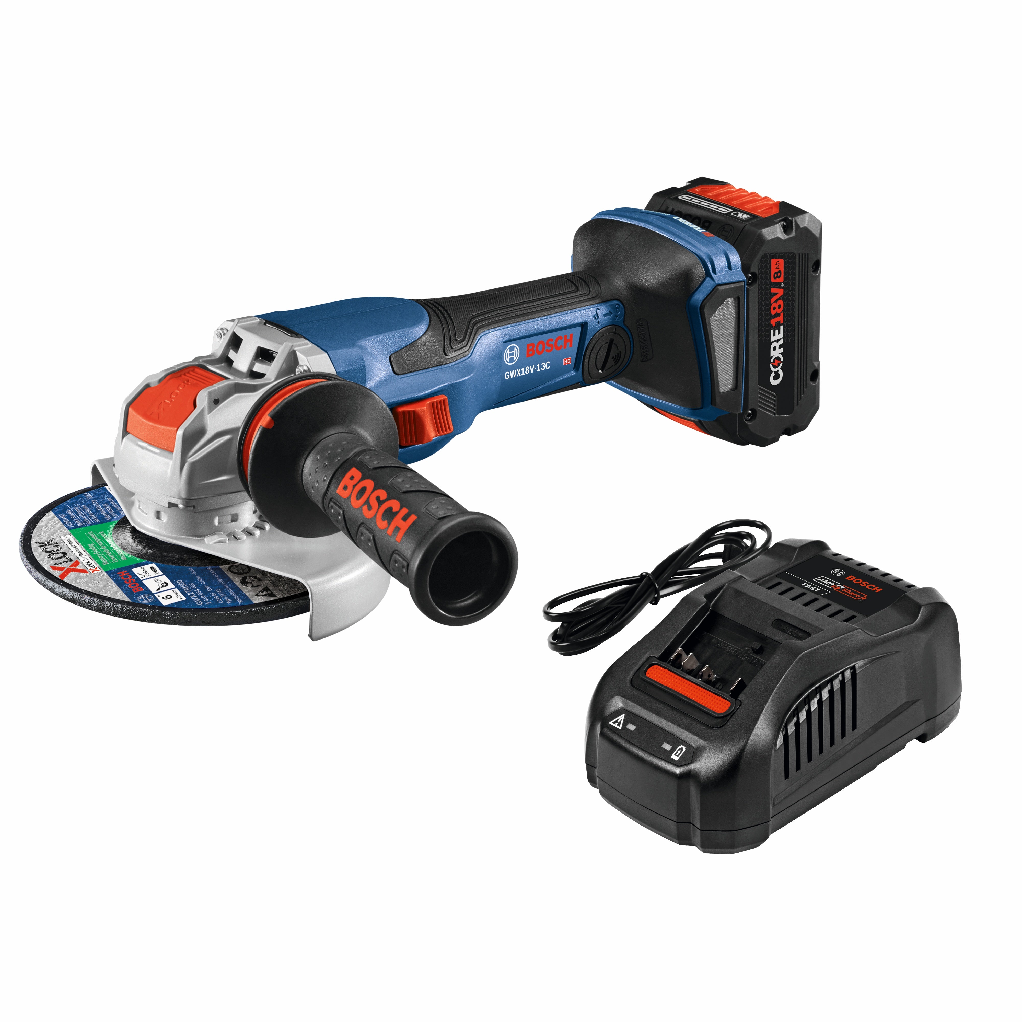 Bosch 18V 5-6 in. X-LOCK Angle Grinder Batteries