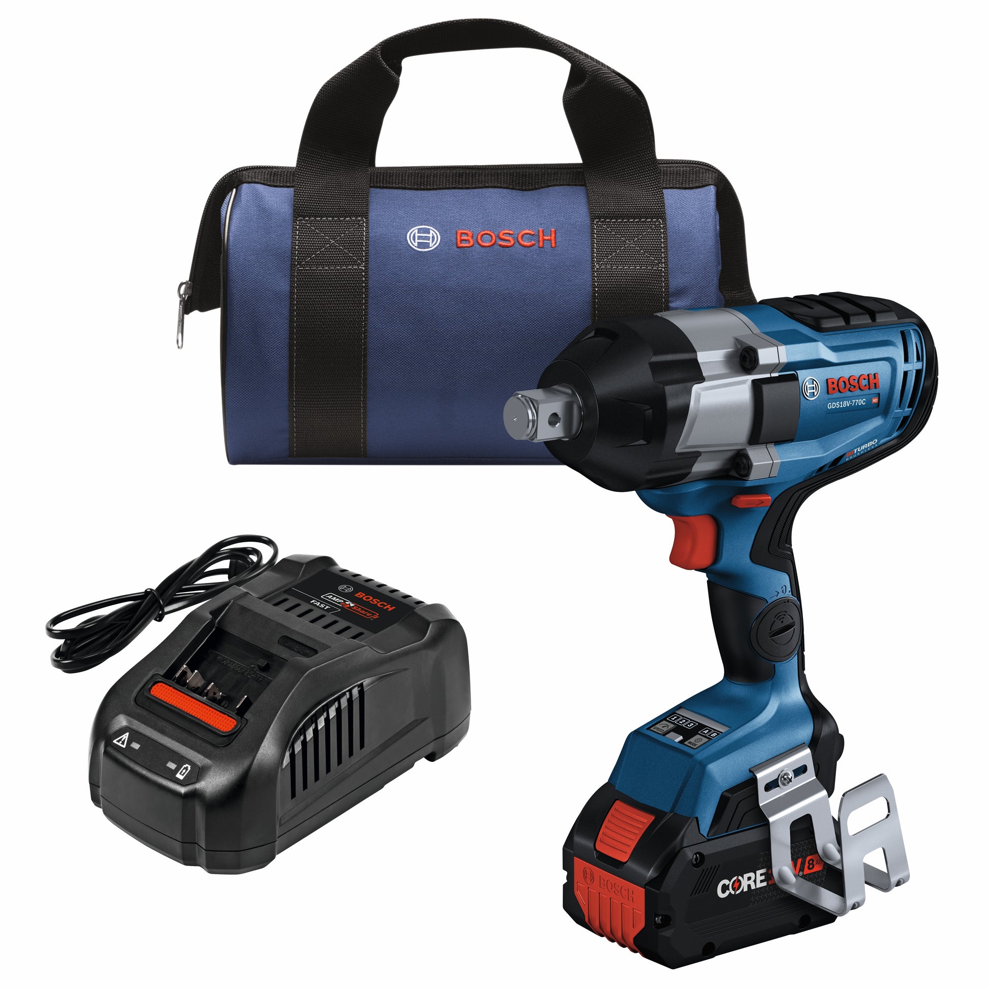 Bosch 18V Profactor Brushless Impact Wrench w/ Batteries GDS18V-770CB14