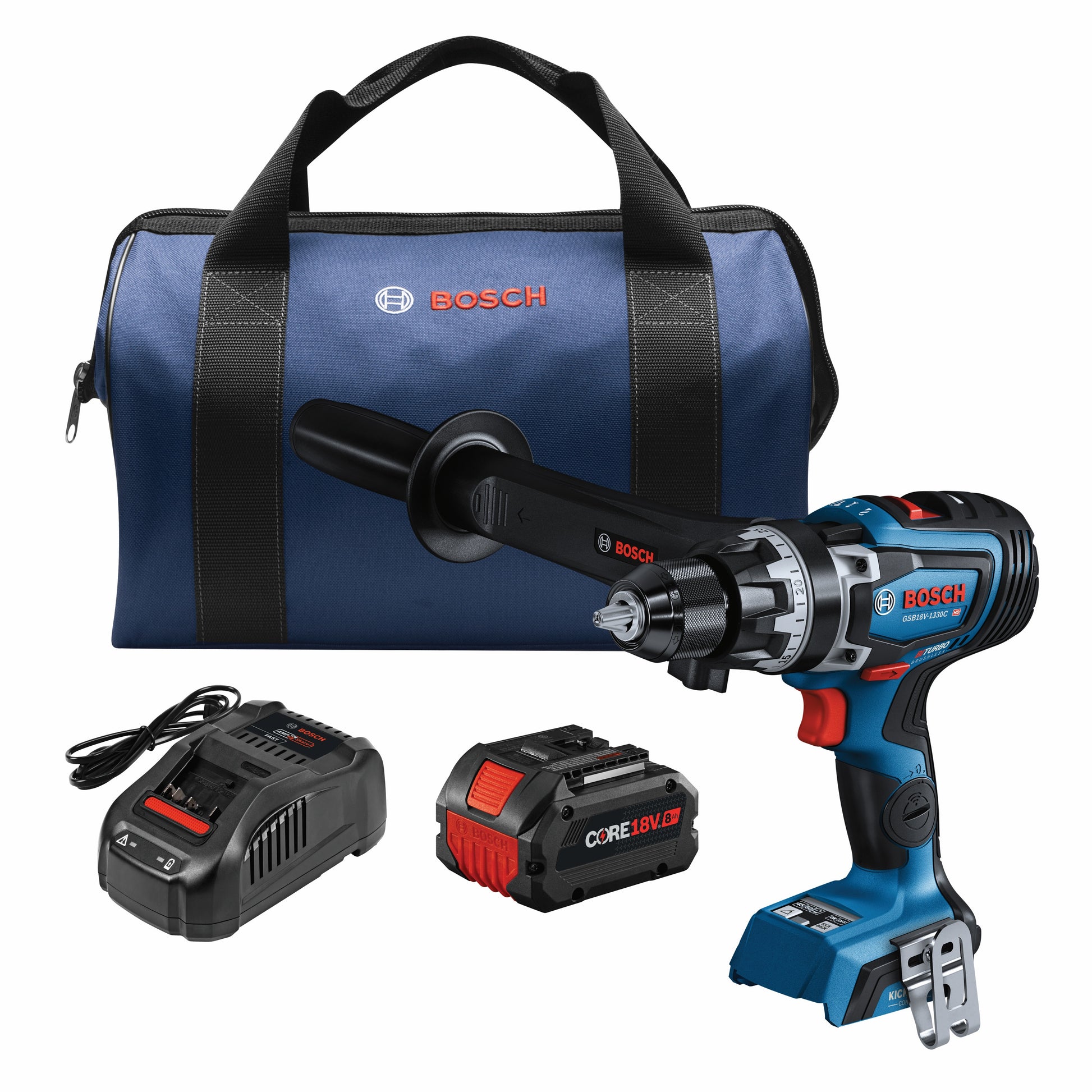 Bosch 18V Connected-Ready 1/2" Hammer Drill/Driver Kit GSB18V-1330CB14