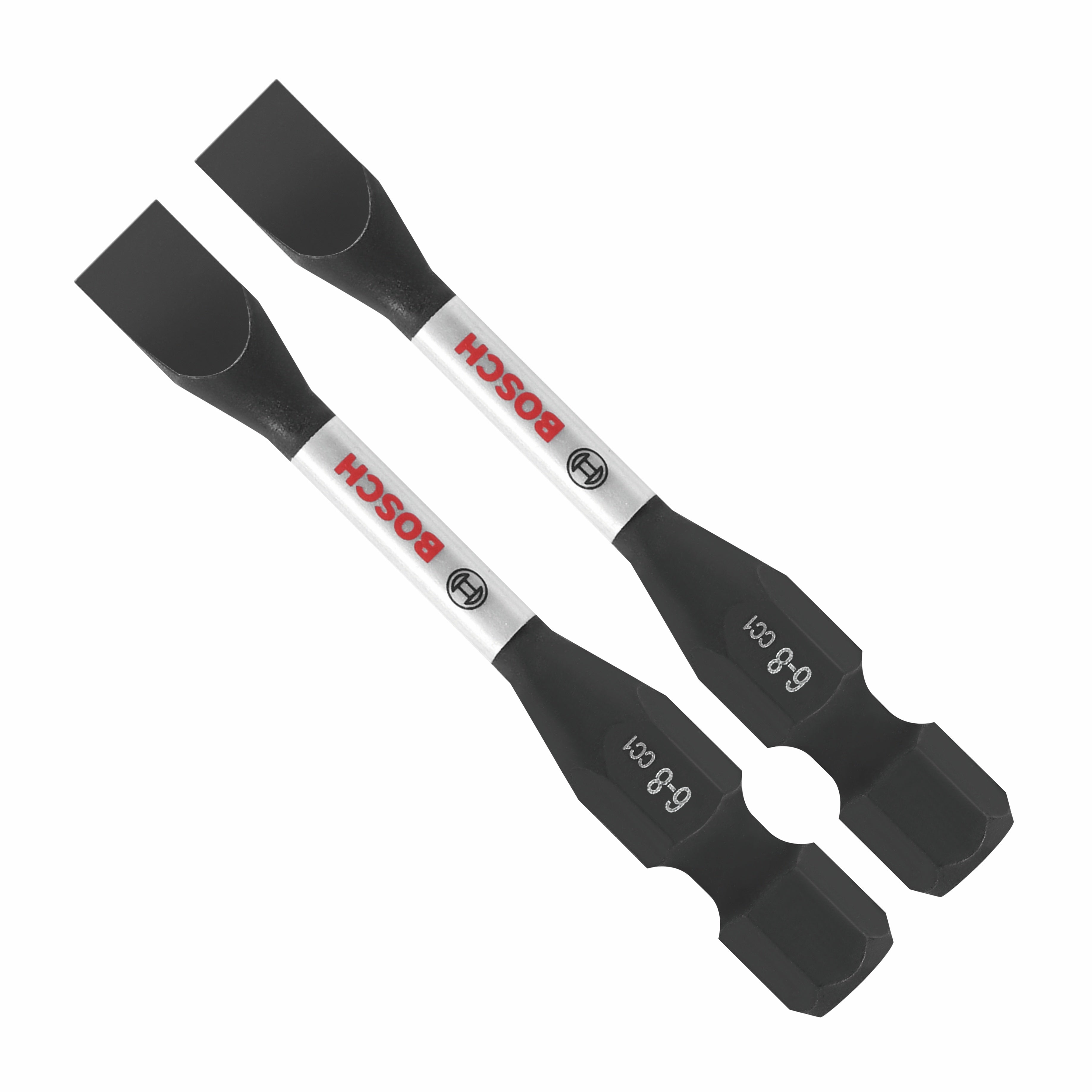 Bosch 2 pc Driven 2". Impact Slotted #6-8 Power Bits ITDSL68202
