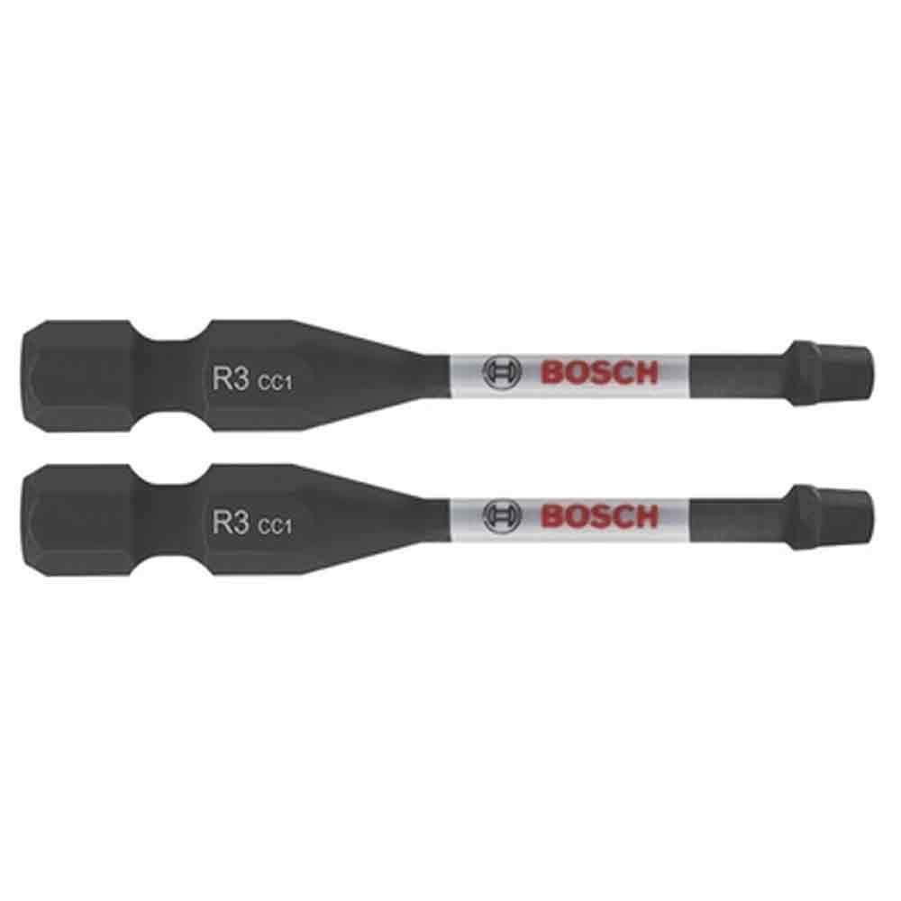 Bosch 2 pc Driven 2" Impact Square #3 Insert Bits ITDSQ3202
