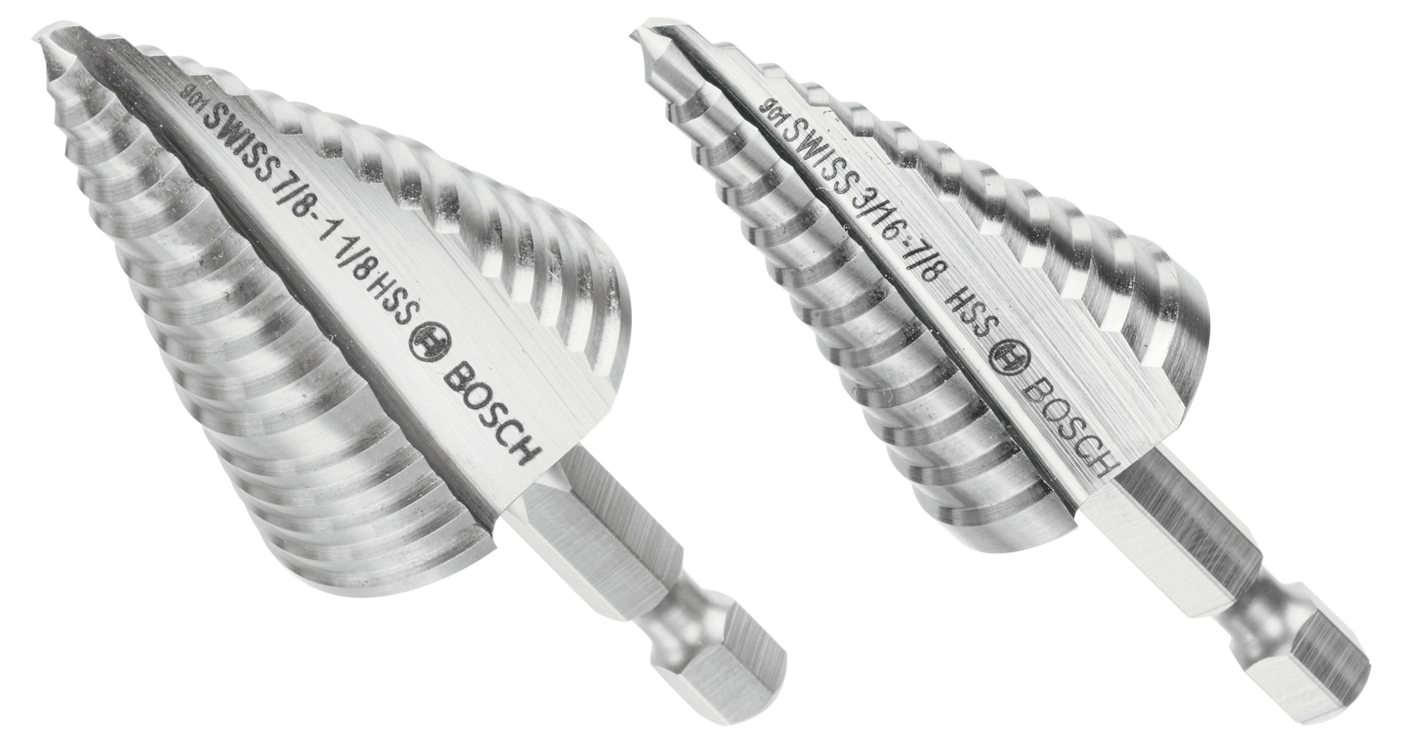 Bosch 2 pc High-Speed Steel Impact Tough Turbo Step Bit Set IMSDC002