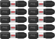 Bosch 2-Piece Impact Tough 1 in Phillips 3 Insert Bits ITPH3102