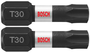 Bosch 2 pc Impact Tough 1" Torx #30 Insert Bits ITT30102