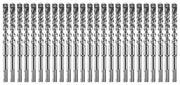 Bosch 25-Piece 1-2 x 4 x 6 in SDS-plus Bulldog Xtreme Carbide Rotary Hammer Drill Bits HCFC2081B25