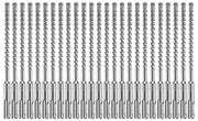 Bosch 25-Piece 1-4 x 4 x 6 in SDS-plus Bulldog Xtreme Carbide Rotary Hammer Drill Bits HCFC2041B25