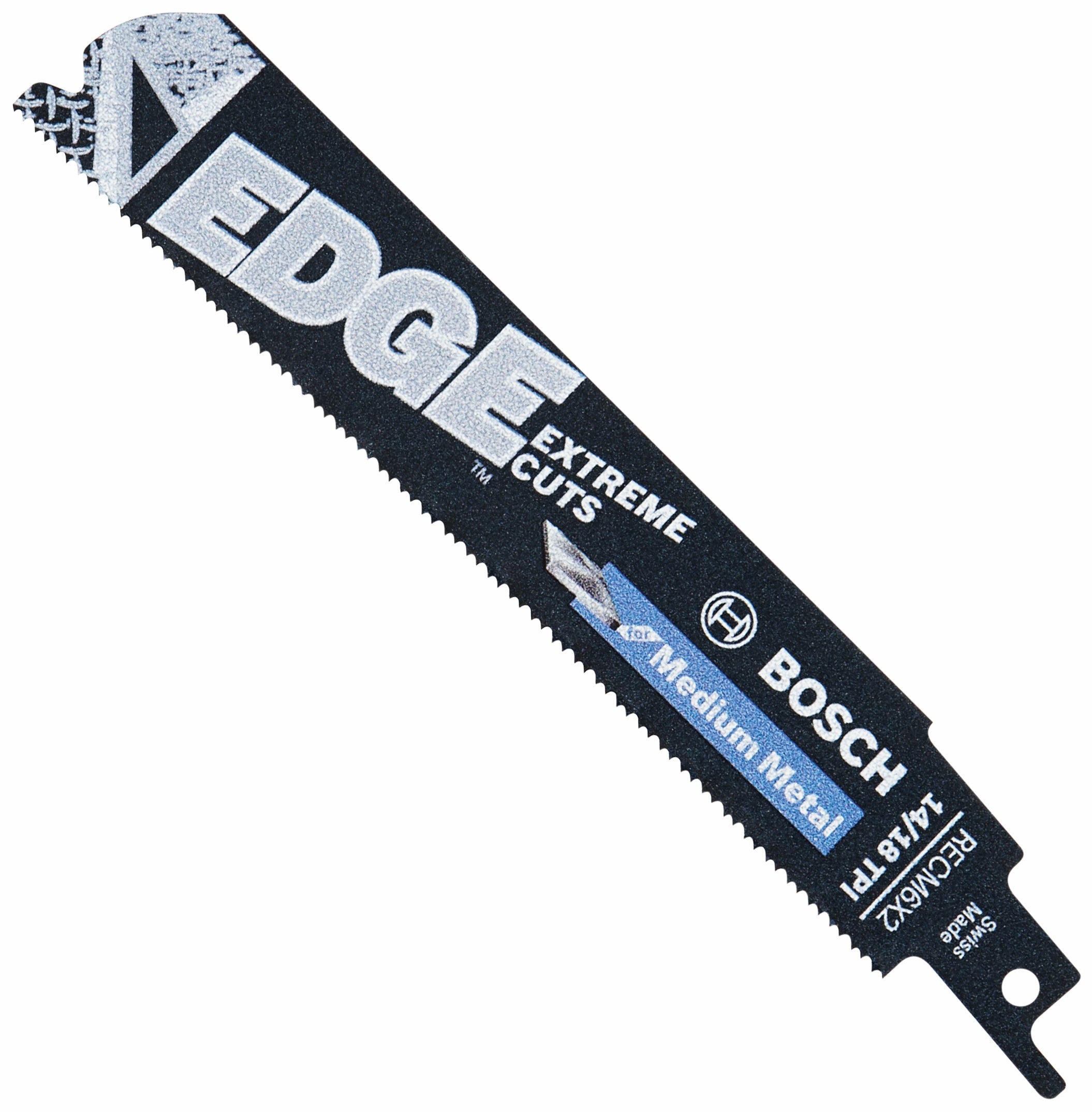 Bosch 25 pc 6" 14/18 TPI Edge Recip. Saw Blades, Med. Metal RECM6X2-25B