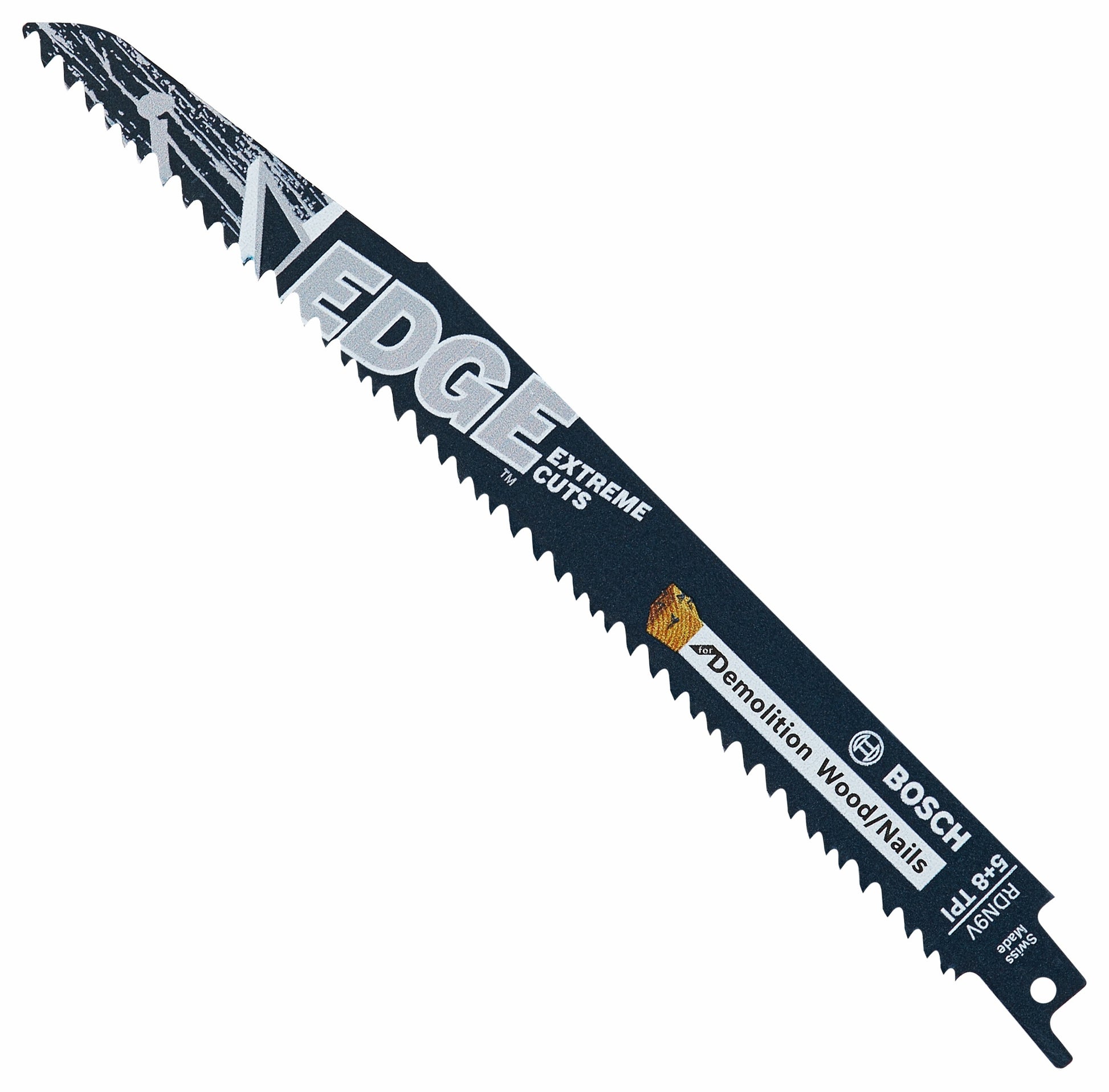 Bosch 25 pc 9" 5/8 TPI Edge Recip. Saw Blades, Wood/Nail Demo RDN9V-25B