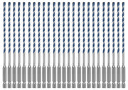 Bosch 25 Pieces 5-32 x 6 in BlueGranite Turbo Carbide Hammer Drill Bits HCBG02B25T