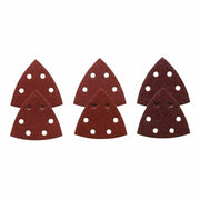 Bosch 3-1-2 in Assorted Grits 6-Piece Red Detail Sander Abrasive Triangles for Wood SDTR000