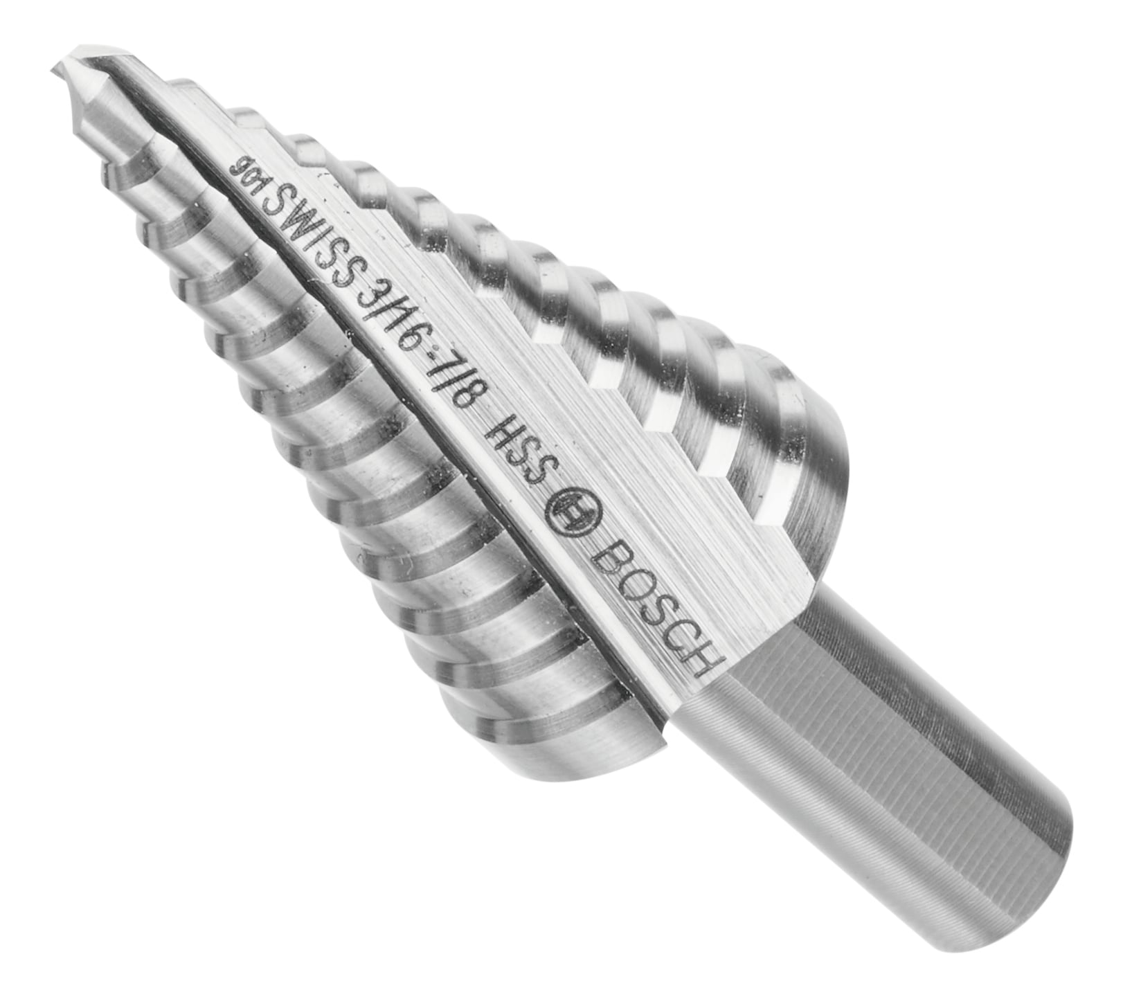 Bosch 3/16" to 7/8" High-Speed Steel Turbo Step Drill Bit SDC2