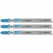 Bosch 3-Piece 3-5-8 in 30 TPI Speed for Metal T-Shank Jig Saw Blades T121GF3