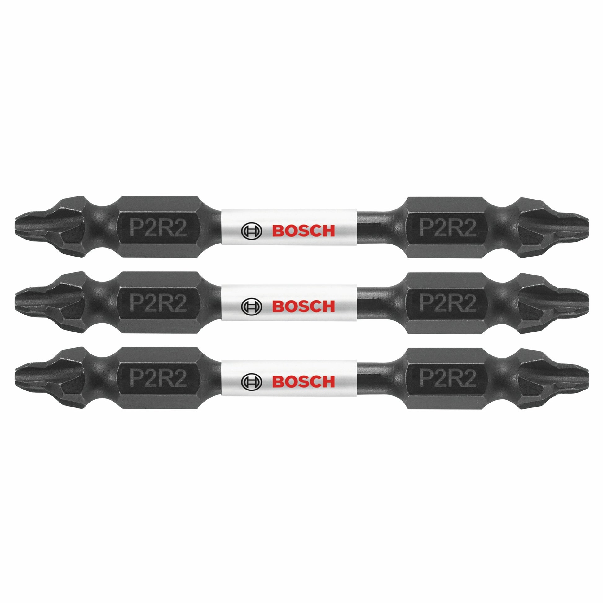 Bosch 3 pc Impact Tough 2.5" Phillips/Square Double-End Bits ITDEP2R22503