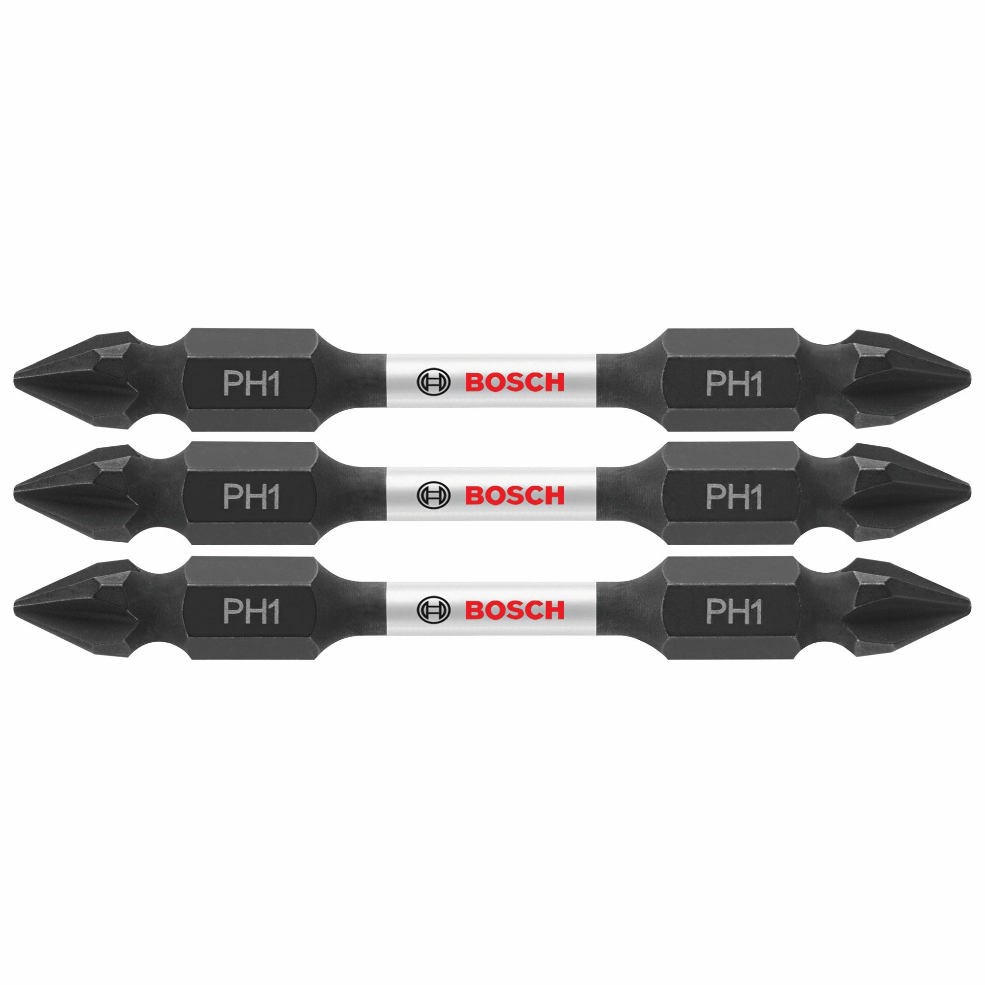 Bosch 3 pc Impact Tough 2.5" Phillips #1 Double-Ended Bits ITDEPH12503