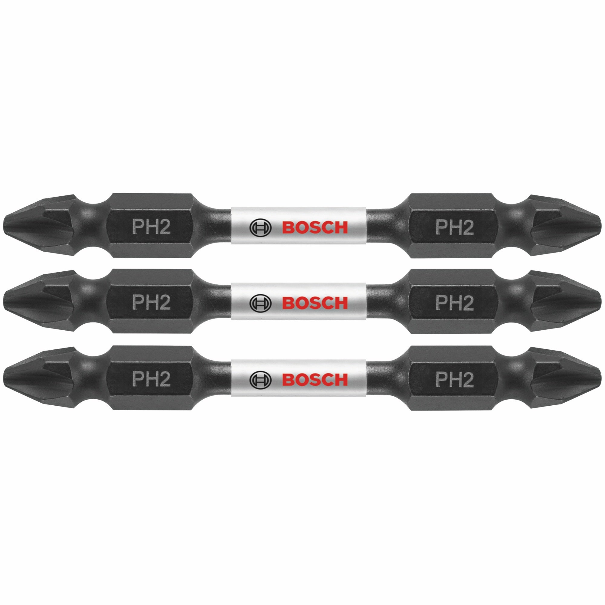 Bosch 3 pc Impact Tough 2.5" Phillips #2 Double-Ended Bits ITDEPH22503
