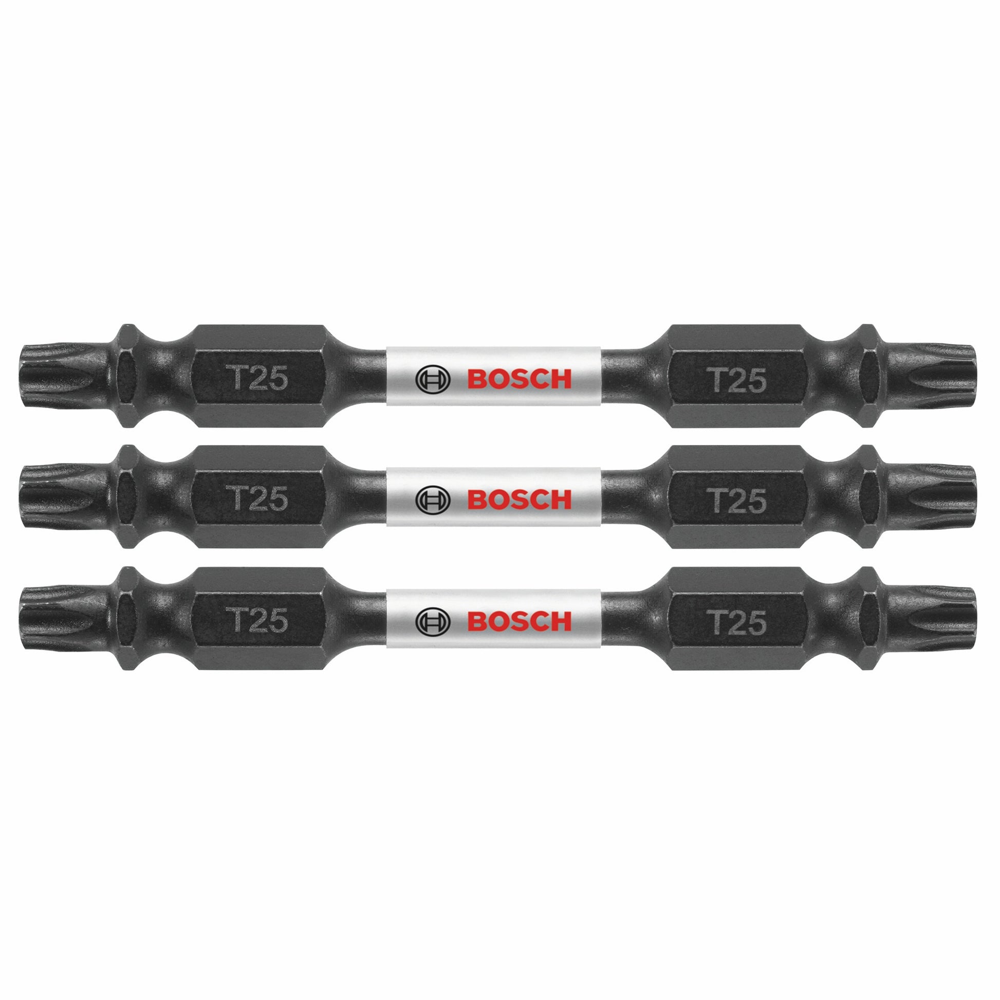Bosch 3 pc Impact Tough 2.5" Torx #25 Double-Ended Bits ITDET252503