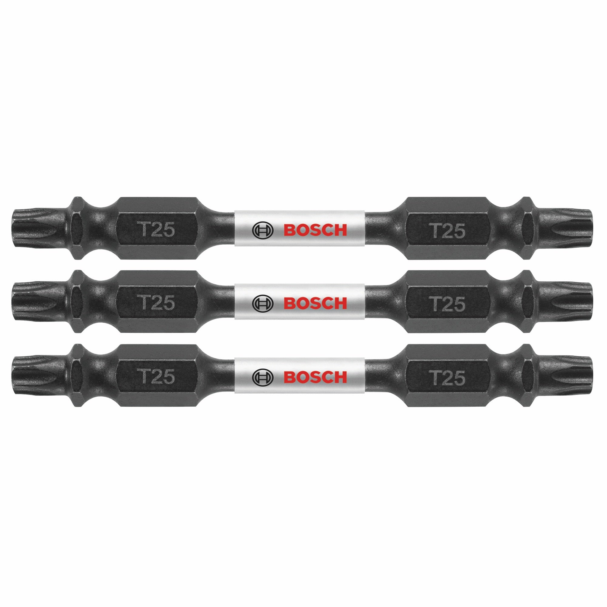Bosch 3 pc Impact Tough 2.5" Torx #25 Double-Ended Bits ITDET252503