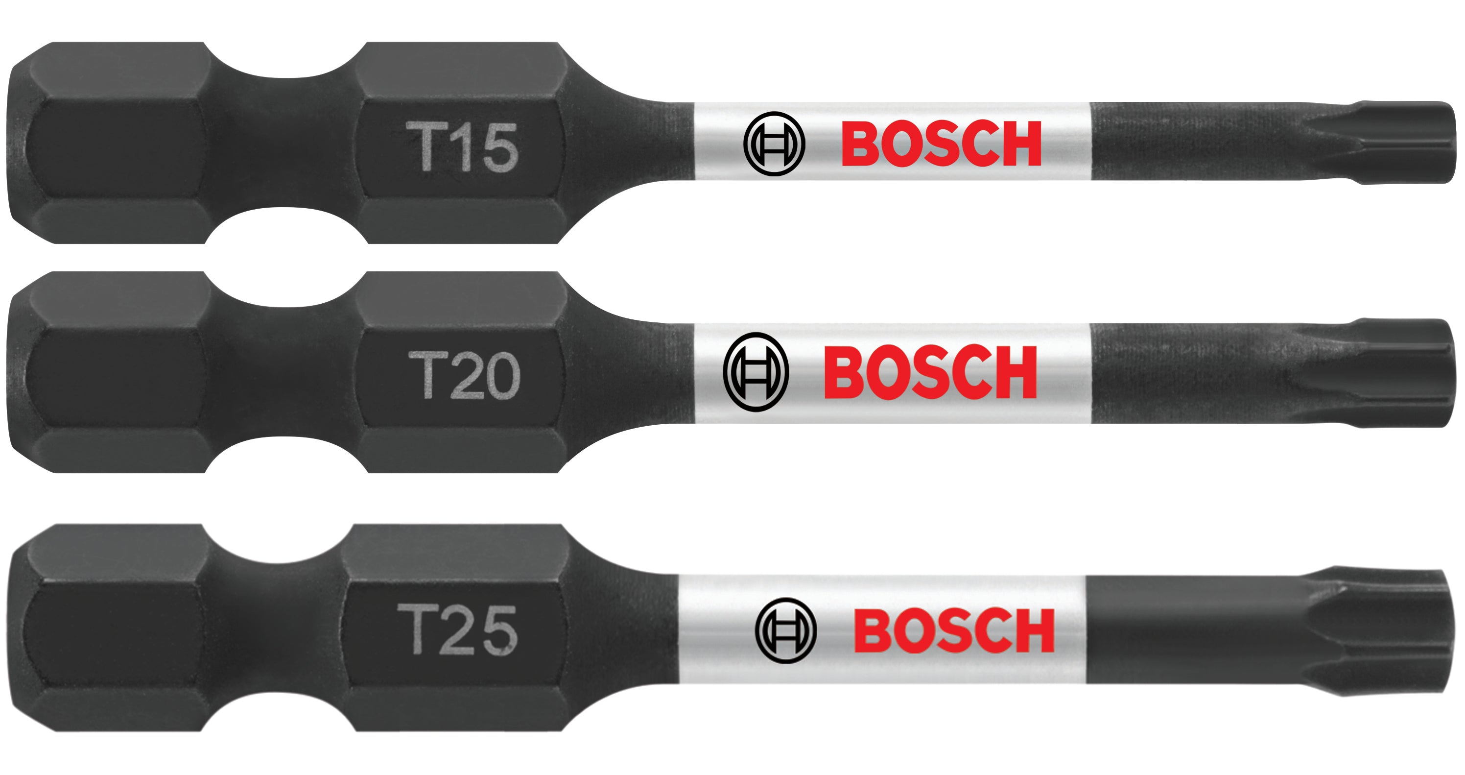Bosch 3-Piece Impact Tough 2 in Torx Screwdriving Bit Set ITTV203