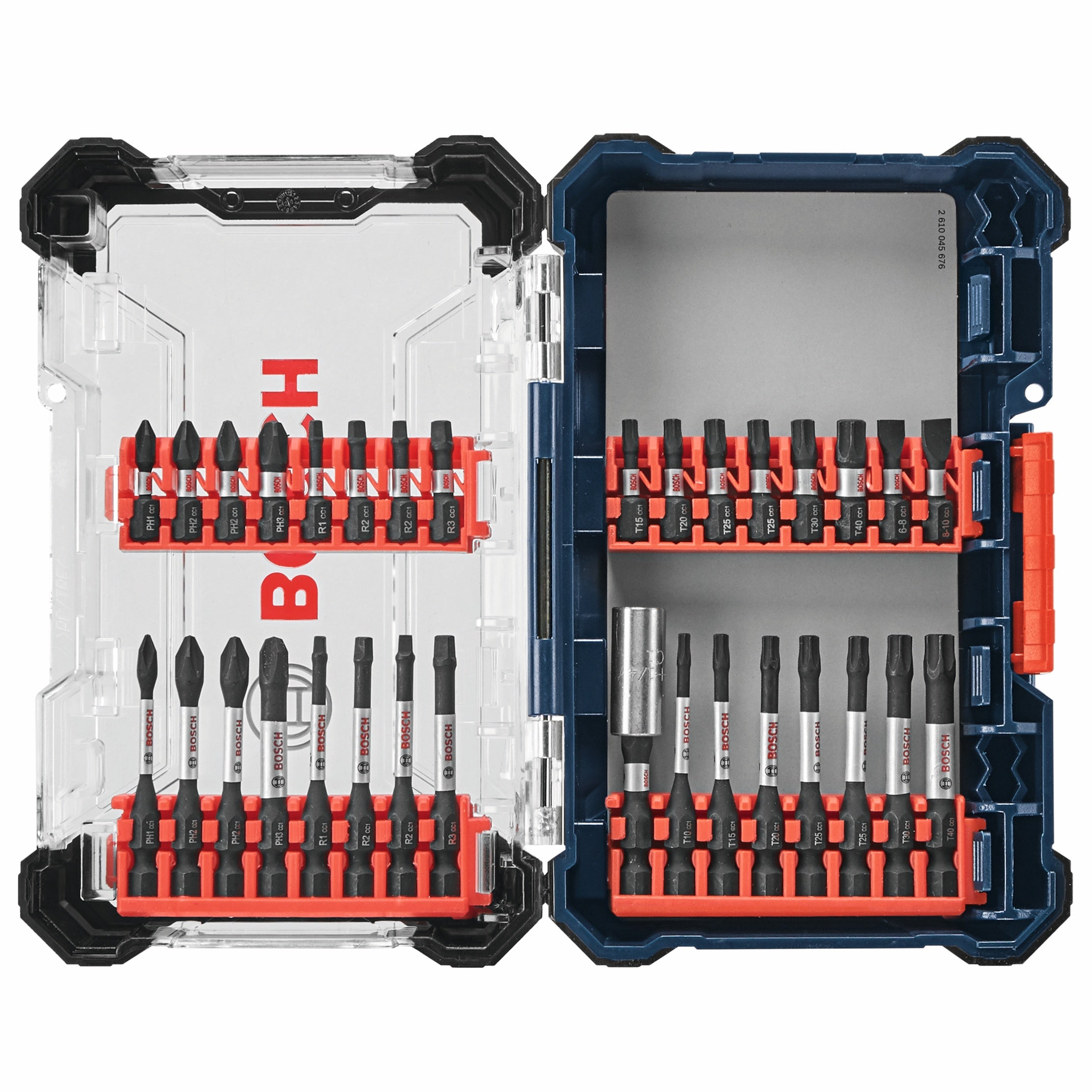 Bosch 32 pc Driven Impact Screwdriving Custom Case Set SDMSD32