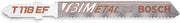 Bosch 3 in 18 TPI Bi-Metal T-Shank Jigsaw Blade 5-Pack T118EF