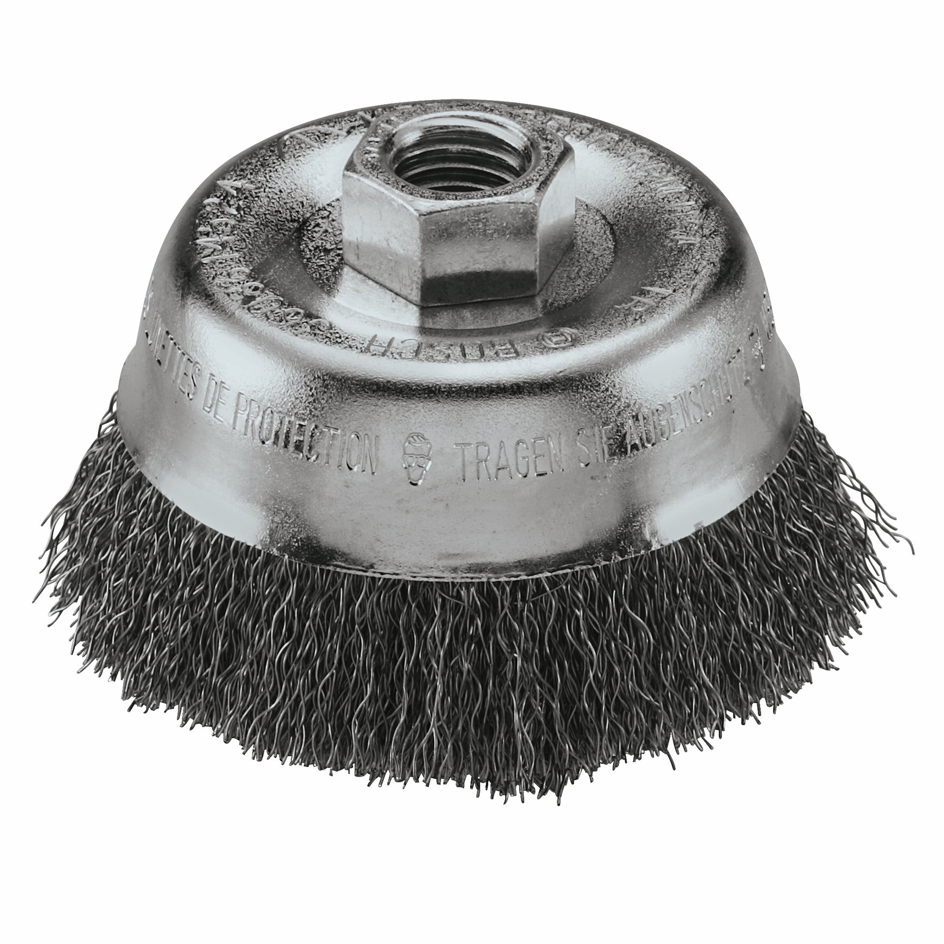 Bosch 3" Wheel 5/8"-11 Carbon Steel Crimped Wire Cup Brush WB524
