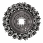 Bosch 3 in Wheel Dia 5-8 In-11 Arbor Carbon Steel Knotted Wire Single Row Cup Brush WB509