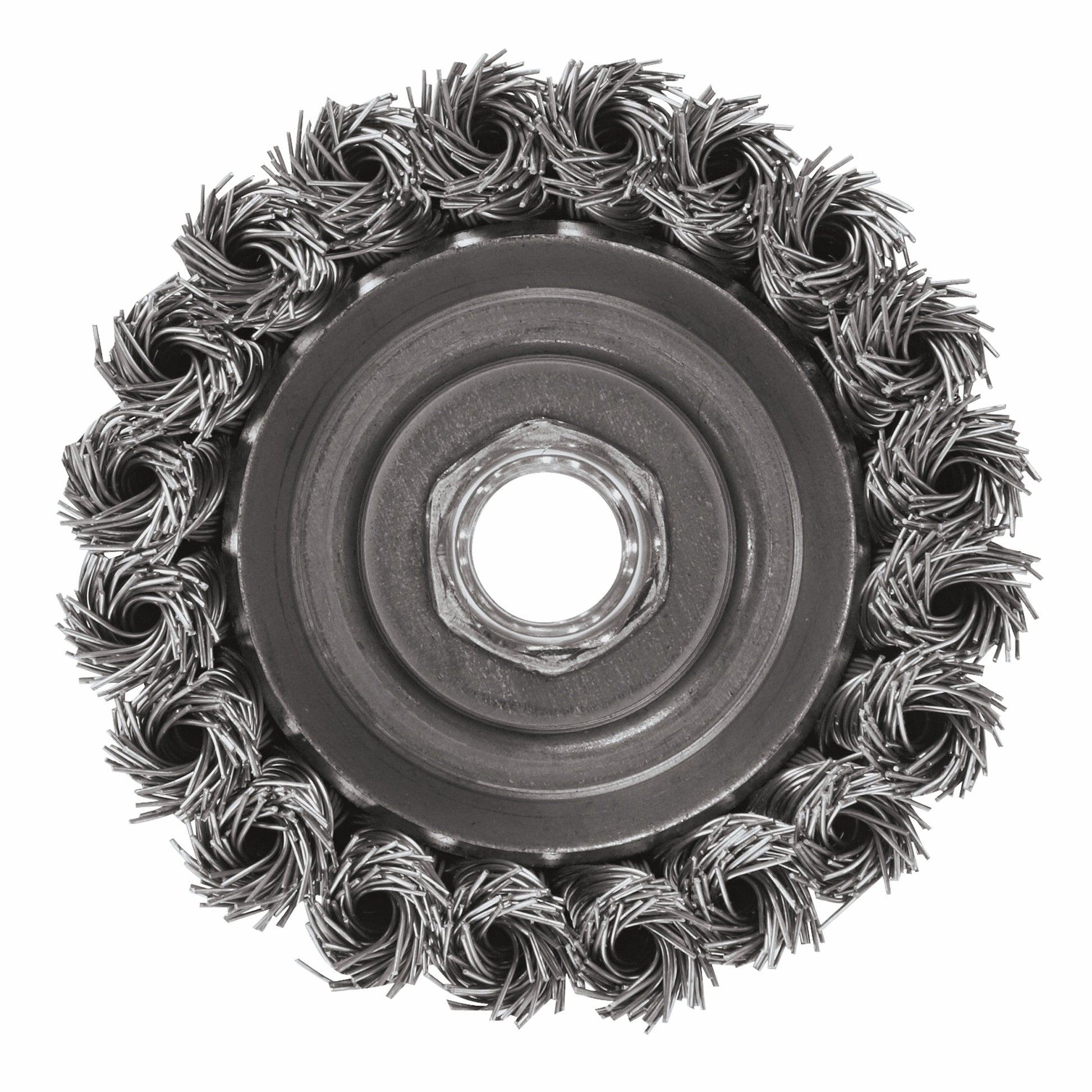 Bosch 3" Wheel 5/8"-11 Arbor Carbon Steel Knotted Cup Brush WB509
