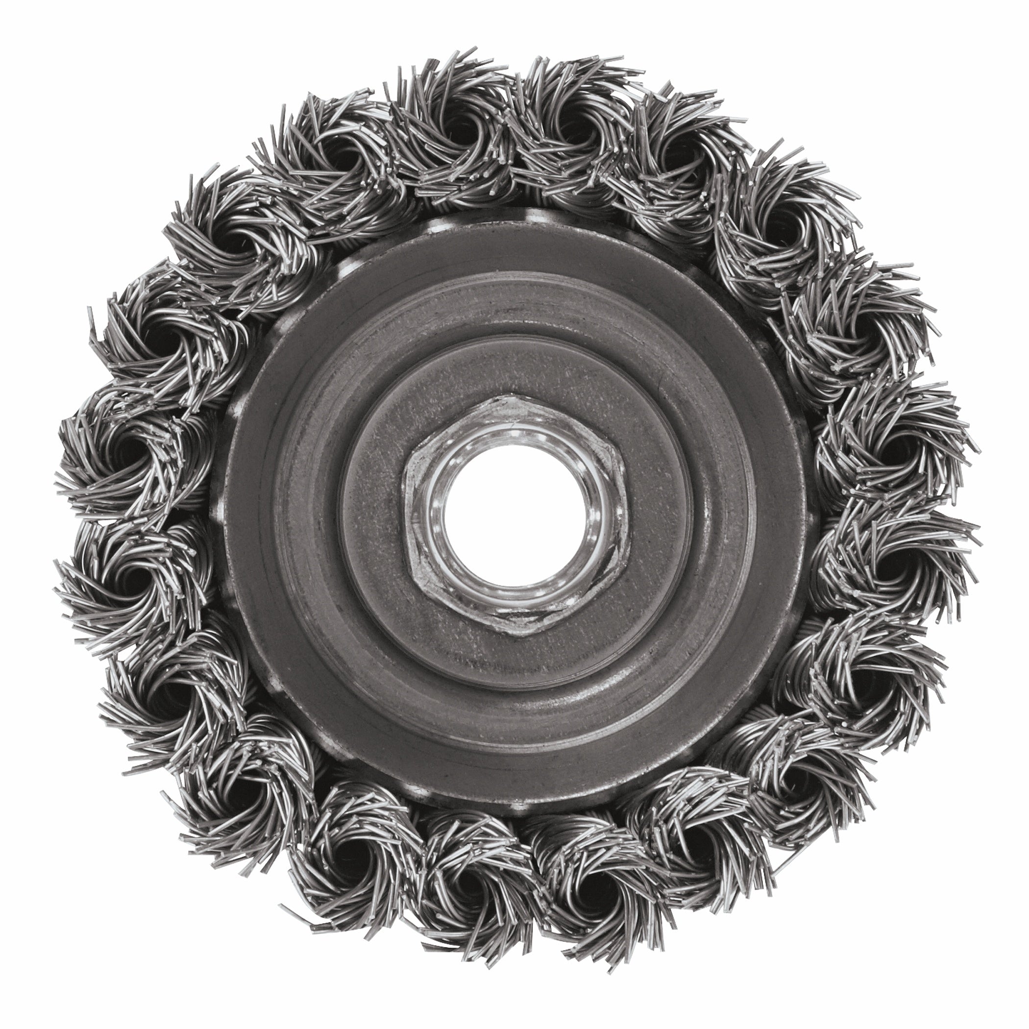Bosch 3" Wheel 5/8"-11 Arbor Carbon Steel Knotted Cup Brush WB509