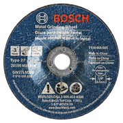 Bosch 3 x 1-8 in 3-8 Arbor Type 27 30 Grit Metal Grinding Abrasive Wheel 2-Pack GW27LM300