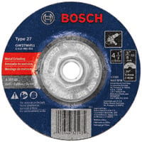 Bosch 4-1/2" 1/4" 5/8-11" Type 27 30G Grinding Abr. Wheel, 5-Pack GW27M451