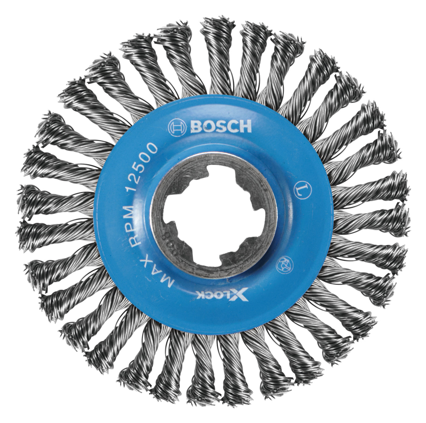 Bosch 4-1/2" Wheel Carbon Steel Stringer Bead Knotted Wheel WBX408