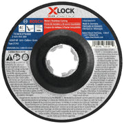 Bosch 4-1-2 x 0045 in X-LOCK Arbor Type 27A ISO 42 60 Grit Fast Metal-Stainless Cutting Abrasive Wheel TCWX27S450