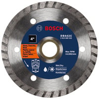 Bosch 4" Premium Turbo Rim Diamond Blade, Smooth Cuts DB442C