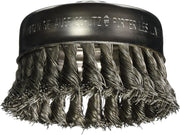 Bosch 4 in Wheel Dia 5-8 In-11 Arbor Carbon Steel Knotted Wire Cup Brush WB510