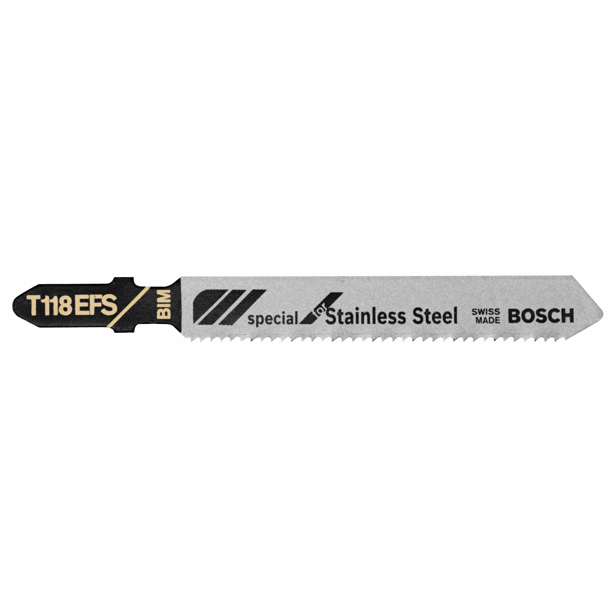 Bosch 5-Piece 3-1-4 in 18 TPI Basic for Stainless Steel T-Shank Jig Saw Blades T118EFS