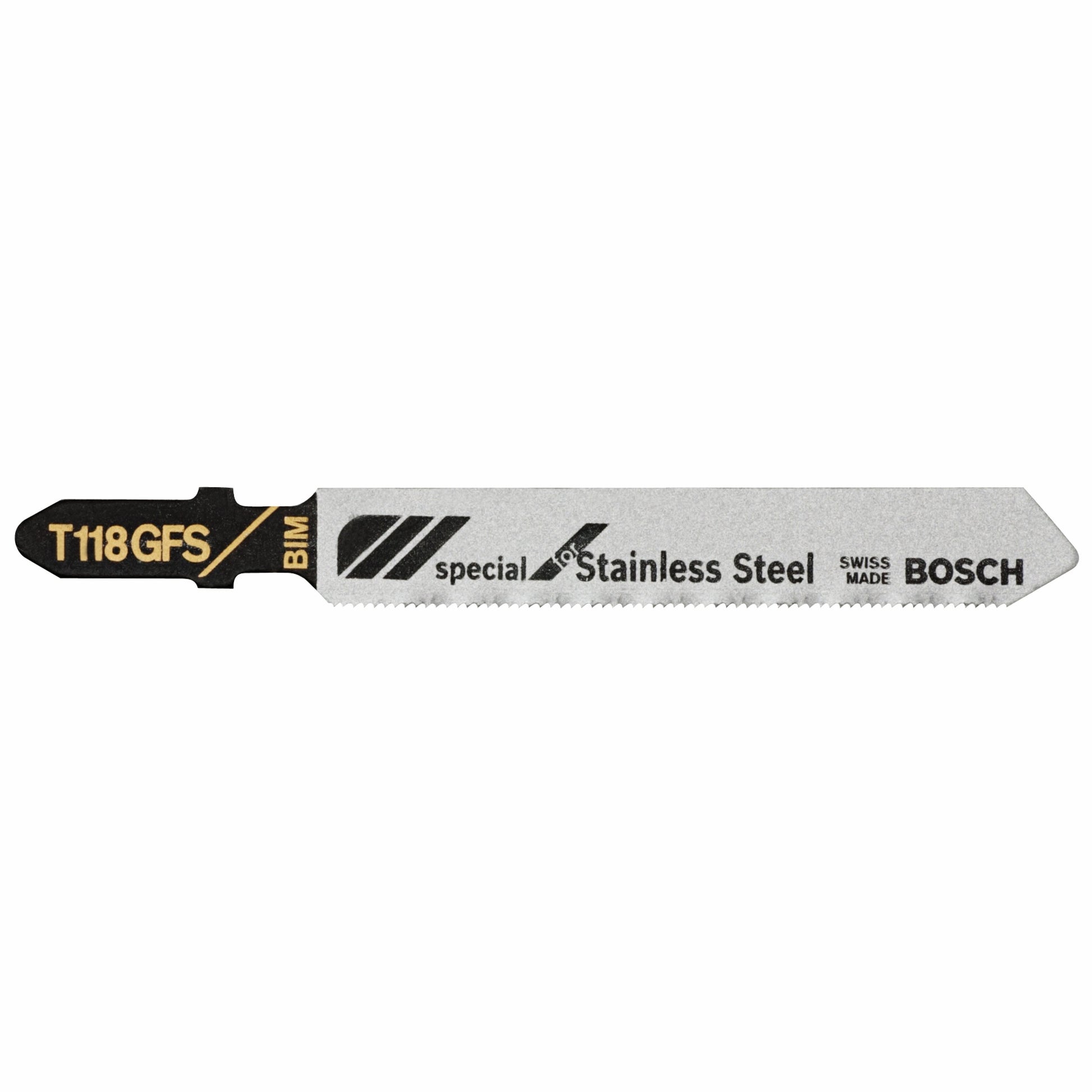 Bosch 5 pc 3-1/4" 36 TPI, Stainless Steel TS Jigsaw Blades T118GFS