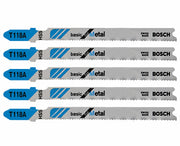 Bosch 5-Piece 3-5-8 in 17-24 TPI Basic for Metal T-Shank Jig Saw Blades T118A