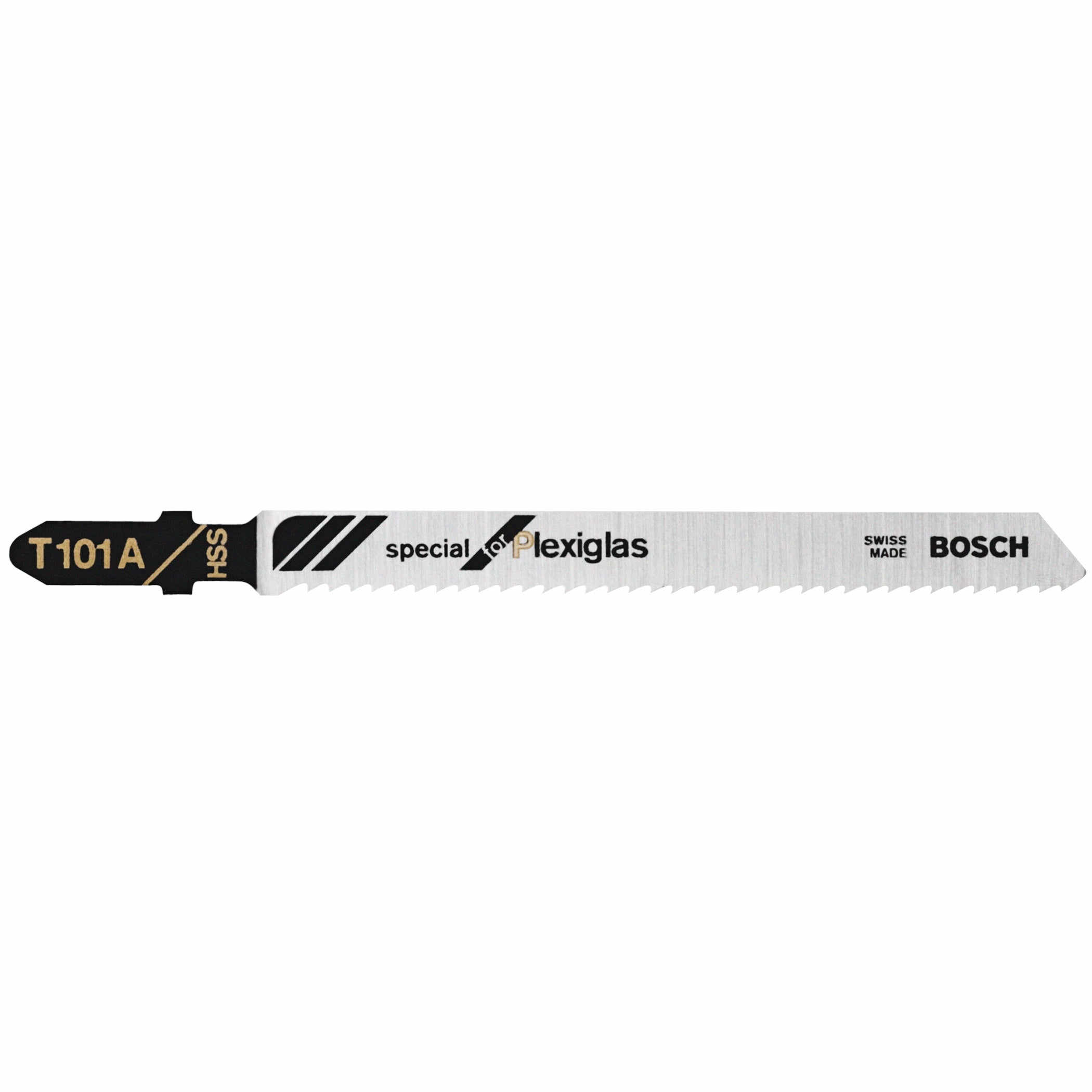 Bosch 5 pc 4" 14 TPI Special, Plexiglas T-Shank Jigsaw Blades T101A