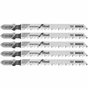 Bosch 5-Piece 4 in 6 TPI Precision for Wood T-Shank Jig Saw Blades T101DP