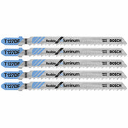 Bosch 5-Piece 4 in 8 TPI Flexible for Aluminum T-Shank Jig Saw Blades T127DF