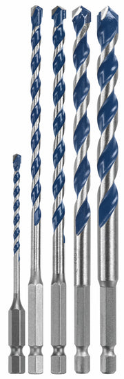 Bosch 5-Piece BlueGranite Turbo Carbide Hammer Drill Bit Set HCBG500T