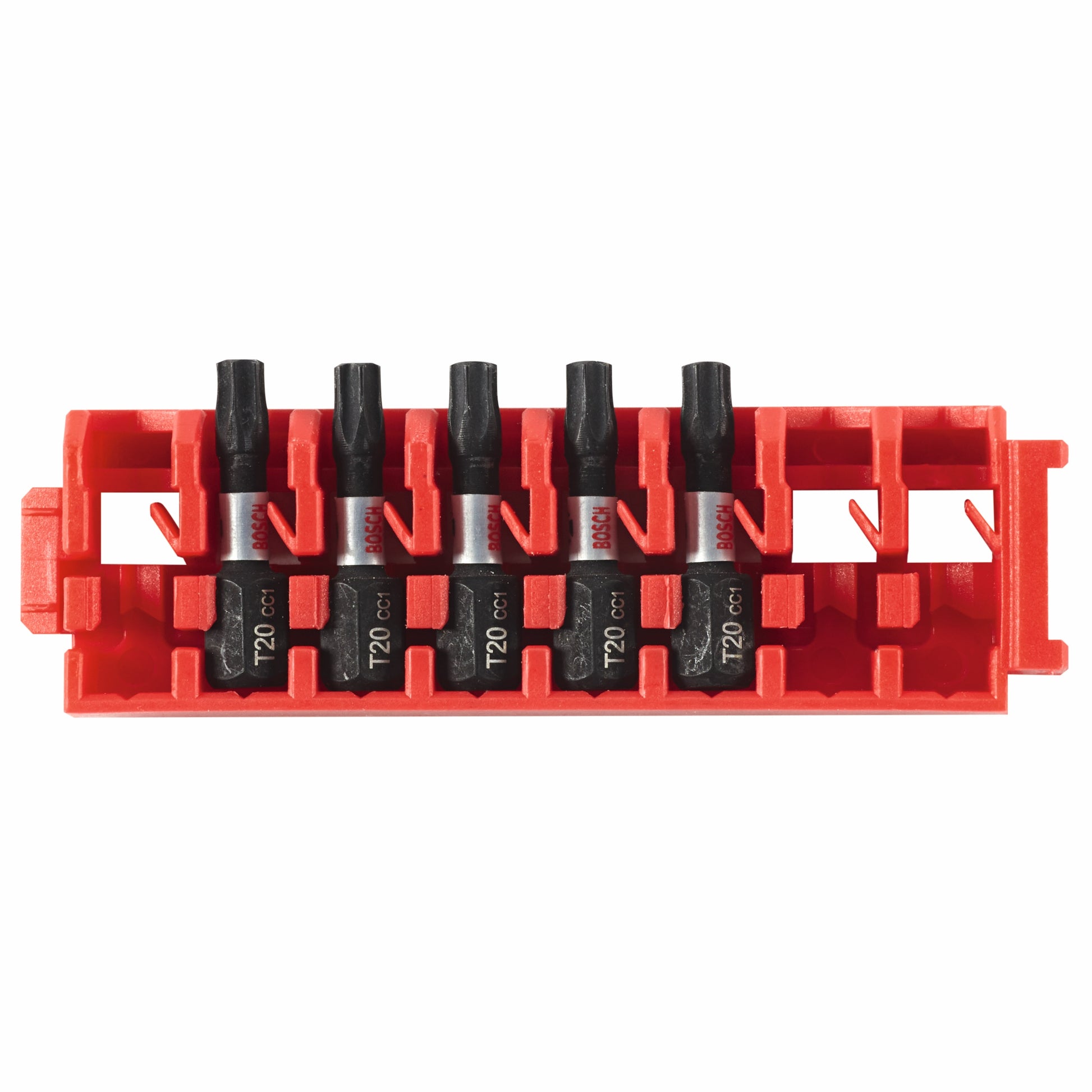 Bosch 5 pc Driven 1" Impact Torx #20 Insert Bits w/ Clip, ITDT20105C