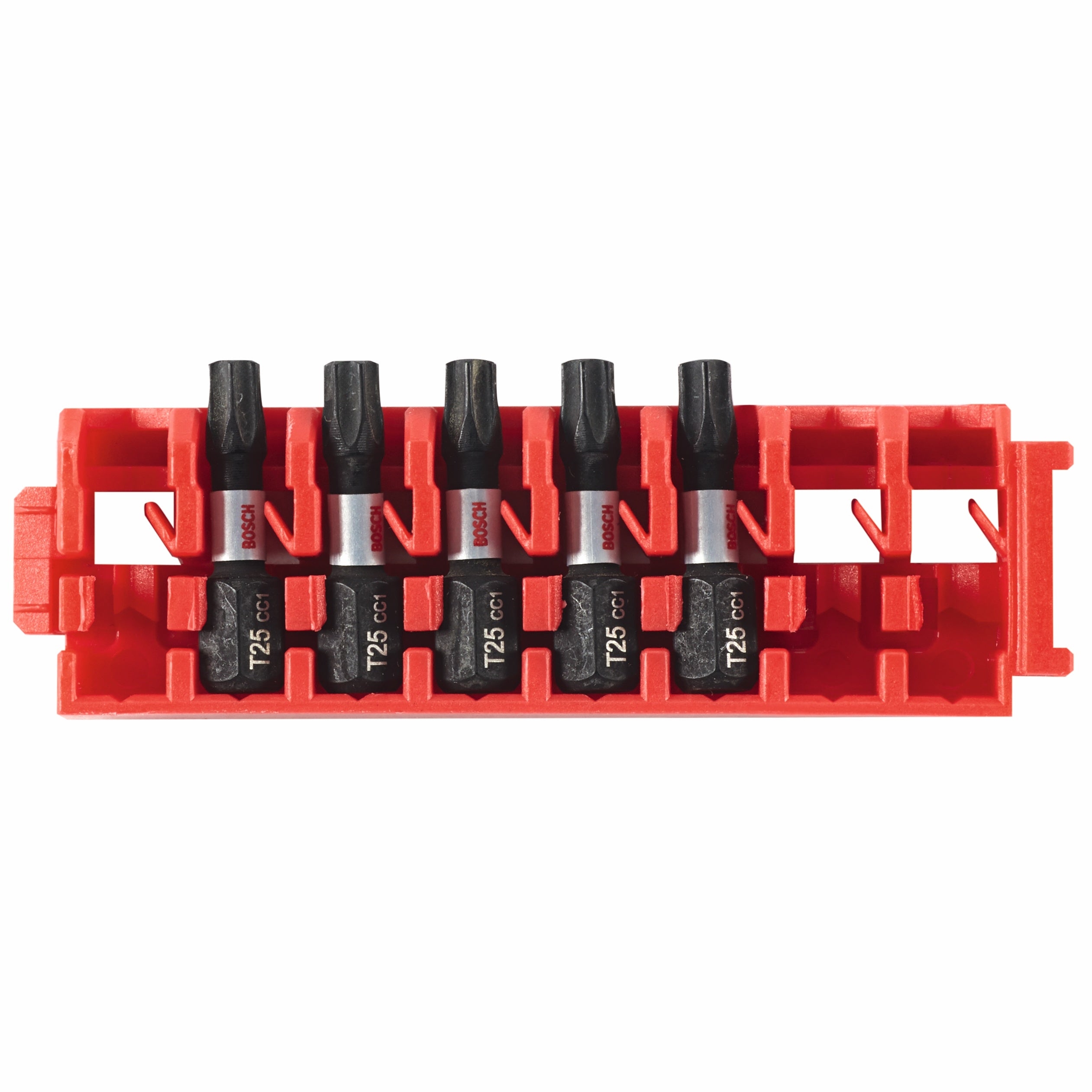 Bosch 5 pc Driven 1" Impact Torx #25 Insert Bits w/ Clip, ITDT25105C